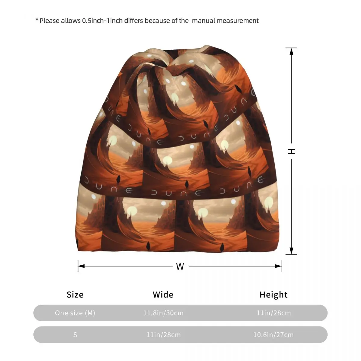 Dune 2020 Fan Art Bandana Neck Cover Mask Scarf Multifunction Headwear Beanies Hat for Men Women Adult All Season view 3