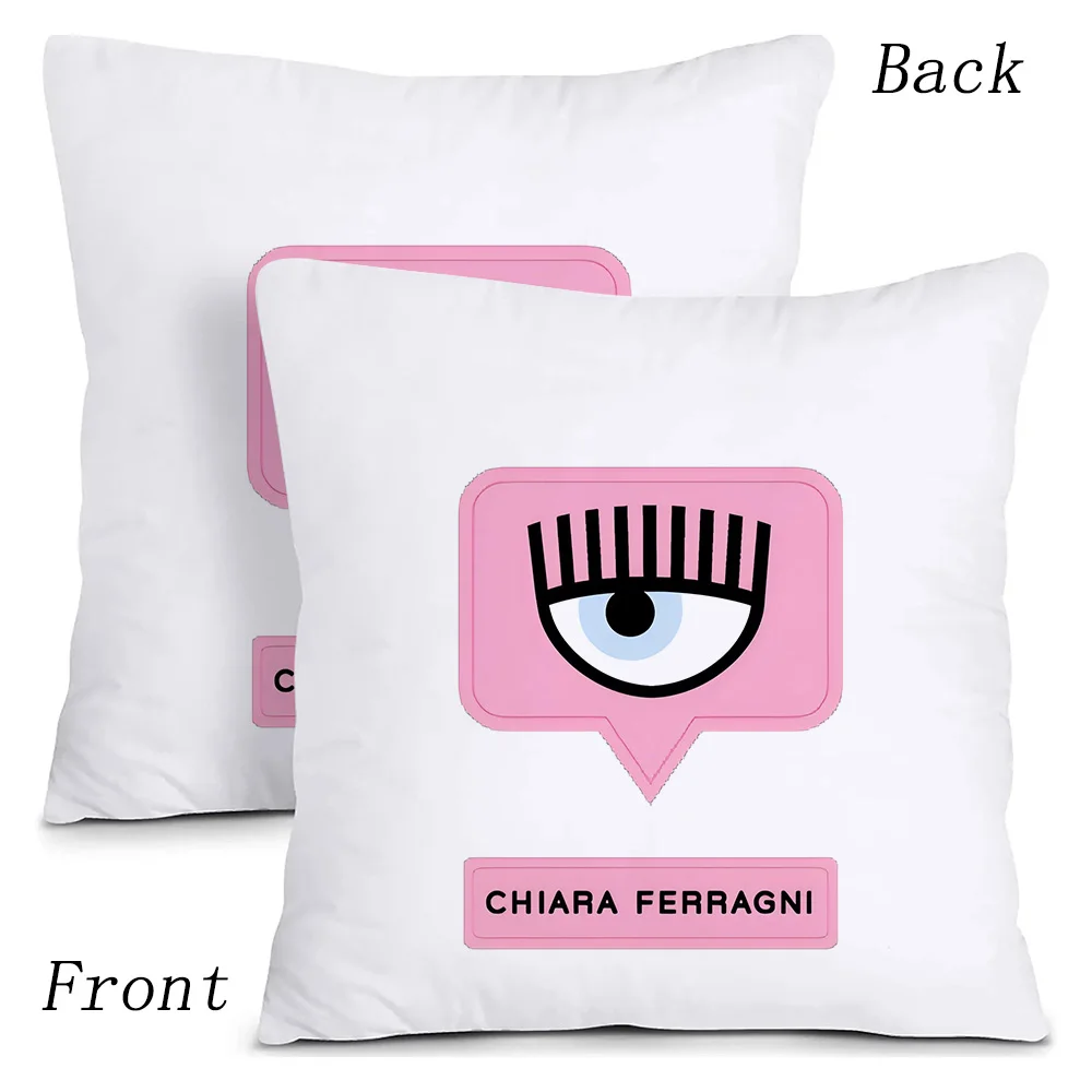 Immagine 5: Federe Decorative alla Moda con Stampa Cartoon, Copricuscini in Peluche Corto a Doppia Faccia per Divano