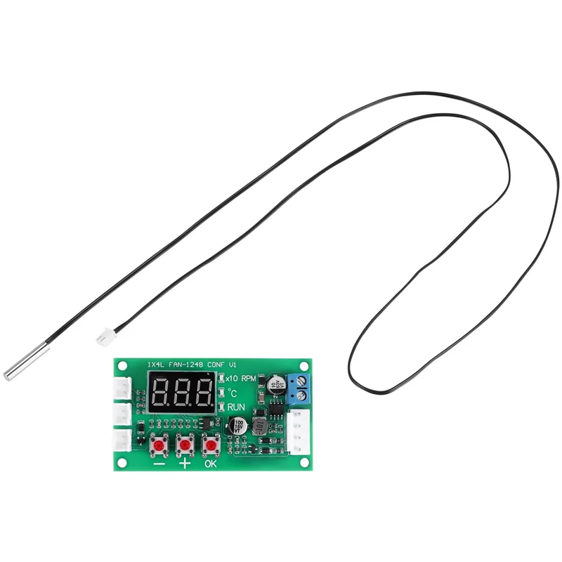 6X DC 12V 24V 48V 5A 2 3 4-przewodowy regulator obrotów wentylatora PWM Sterownik regulacji temperatury Obsługa wentylatorów EC EBM