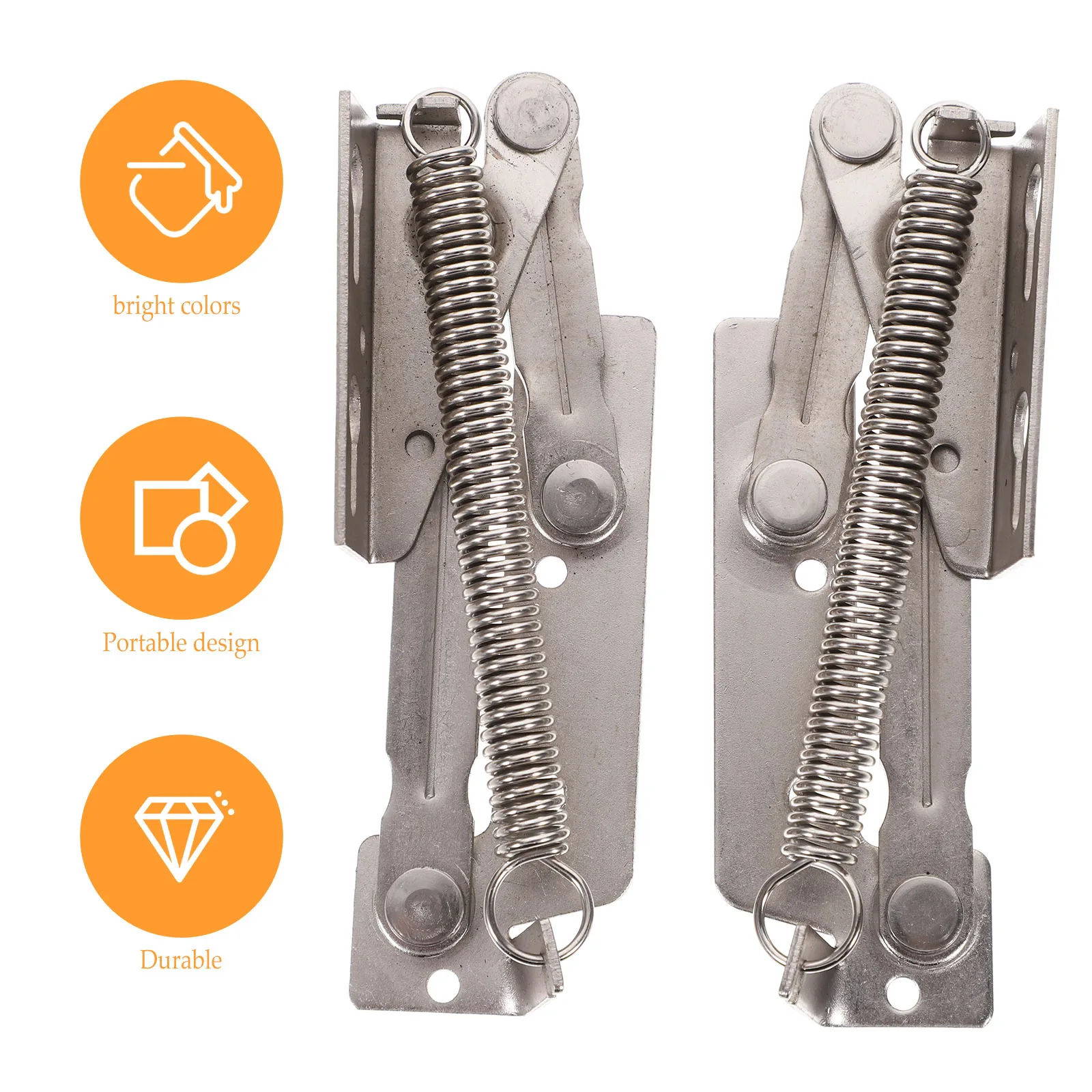 

Heavy Duty Spring Nickel Plated Steel Automatic Closing Lift Up Hinges Cabinet Door Hardware Strong Load Bearing Smooth Edges