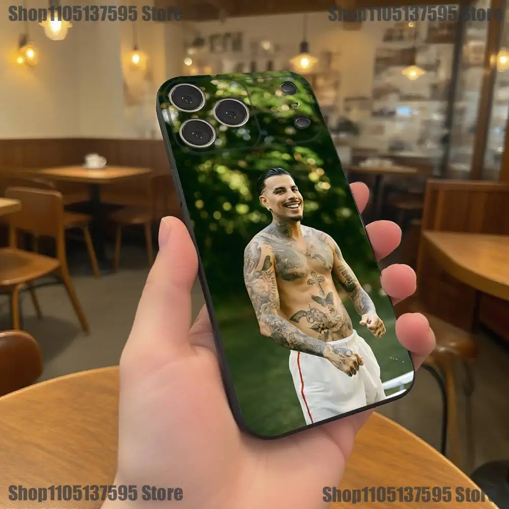 حافظة هاتف Singer R-Rauws A-Alejandro لهاتف iPhone 17,16,15,14,13,12,11,Pro,XS,Max,XR,Plus,E,SE4,Mini Black Soft Cover #2