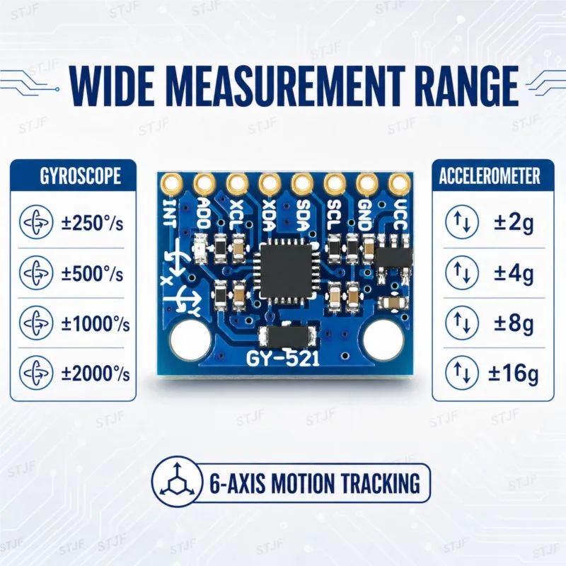 1PCS/LOT GY-521 MPU-6050 MPU6050 Module 3 Axis analog gyro sensors+ 3 Axis Accelerometer Module MPU6500 6Axis GY-6500