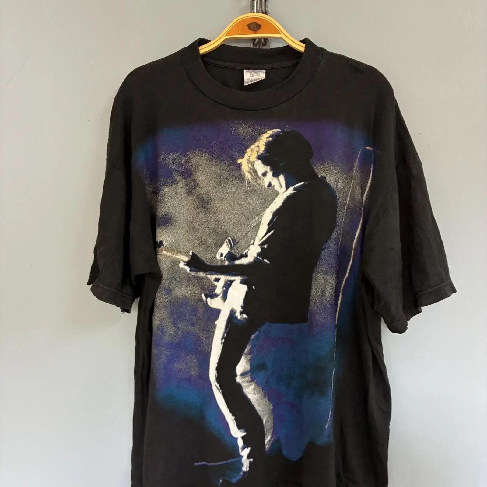 Vintage 90s Bryan Adam Rock Band 1994 tour T Shirt vintage Washed Stretched graphic streetwear Casual Breathable Soft