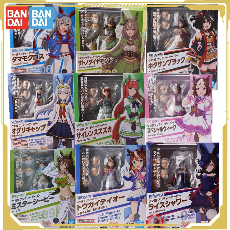 

Bandai Original S.H.Figuarts Pretty Derby Daiya Tamamo Cross Kitasan Black Action Figure Toys for Boys Girls Kids Gift