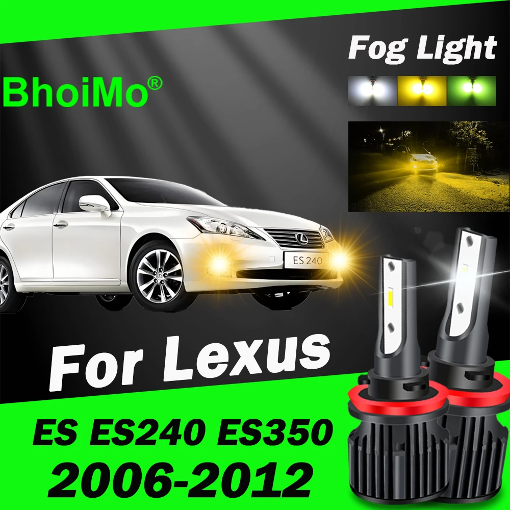 

BhoiMo For Lexus ES ES240 ES350 2006 - 2012 Front Fog Light Lamp Led Bulb 2007 2008 2009 2010 2011