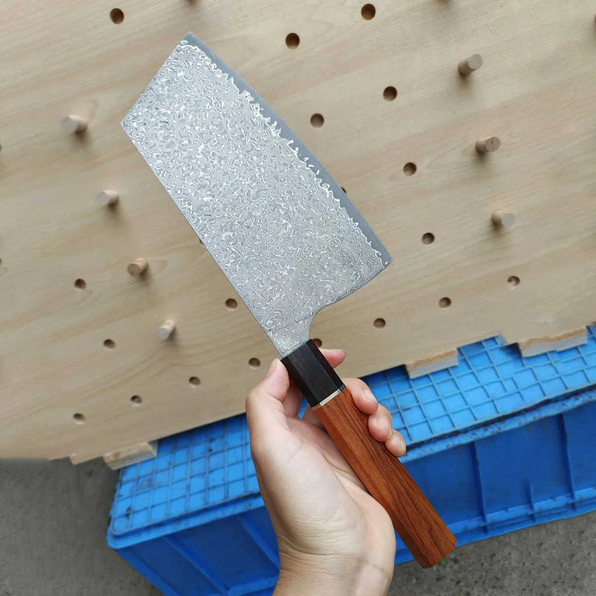 

7.5 Inch Chinese Chef Knife 67-Layers Damascus VG10 Steel Blade Sharp Cleaver Slicing Kitchen Knives Wood Handle Cooking Tools