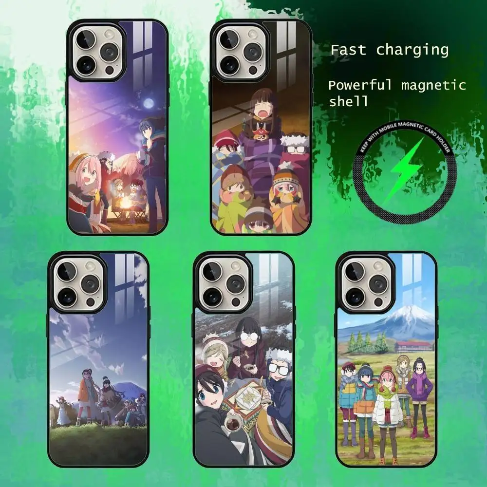 

L-Laid-Back C-Camp Phone Case For iPhone17,16,15,14,13 Plus,Pro Max Magnetic For Magsafe Wireless Charging