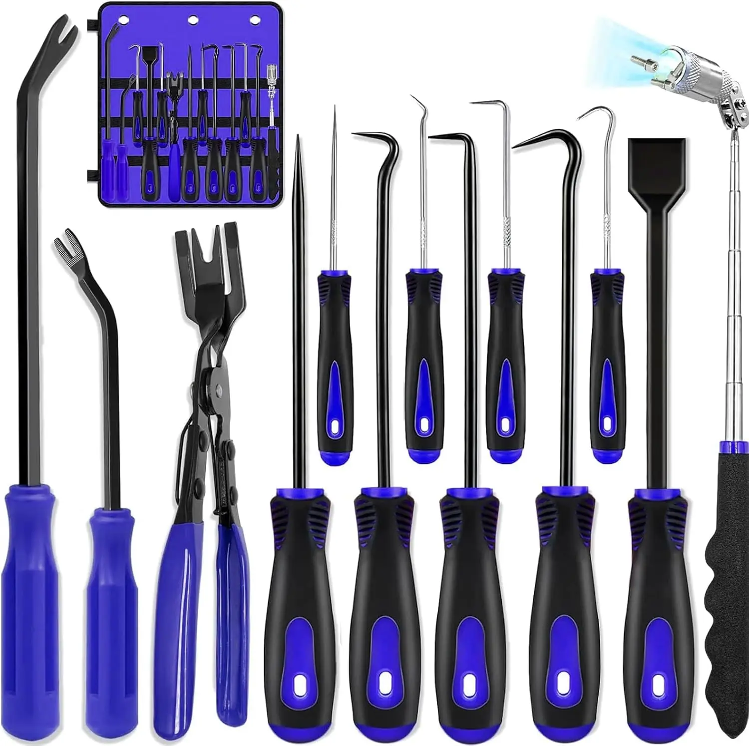 

Набор прецизионных захвата и крючков из 13 предметов со скребком, плоскогубцами, магнитным телескопическим инструментом для обслуживания автомобильной электроники