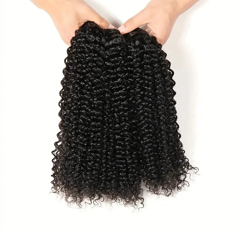 Rebecca Indian Kinky Curly Bundles Hair Natural Black Bundle Hair Extension 100% Natural Remy Human Hair Can Buy 3 Or 4 Bundles