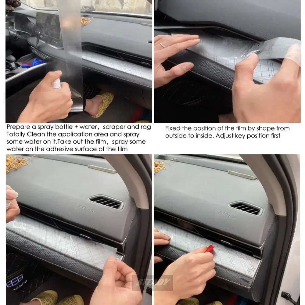 TPU Protective film For Voyah FREE 2021 Car Interior Center console Transparent Anti-scratch Repair film Accessories