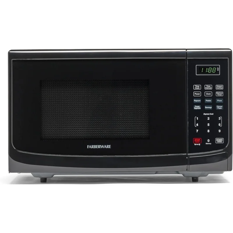 Countertop Microwave 900 Watts, 0.9 Cu. Ft. - Microwave Oven With LED Lighting and Child Lock - Perfect for Apartments and Dorms