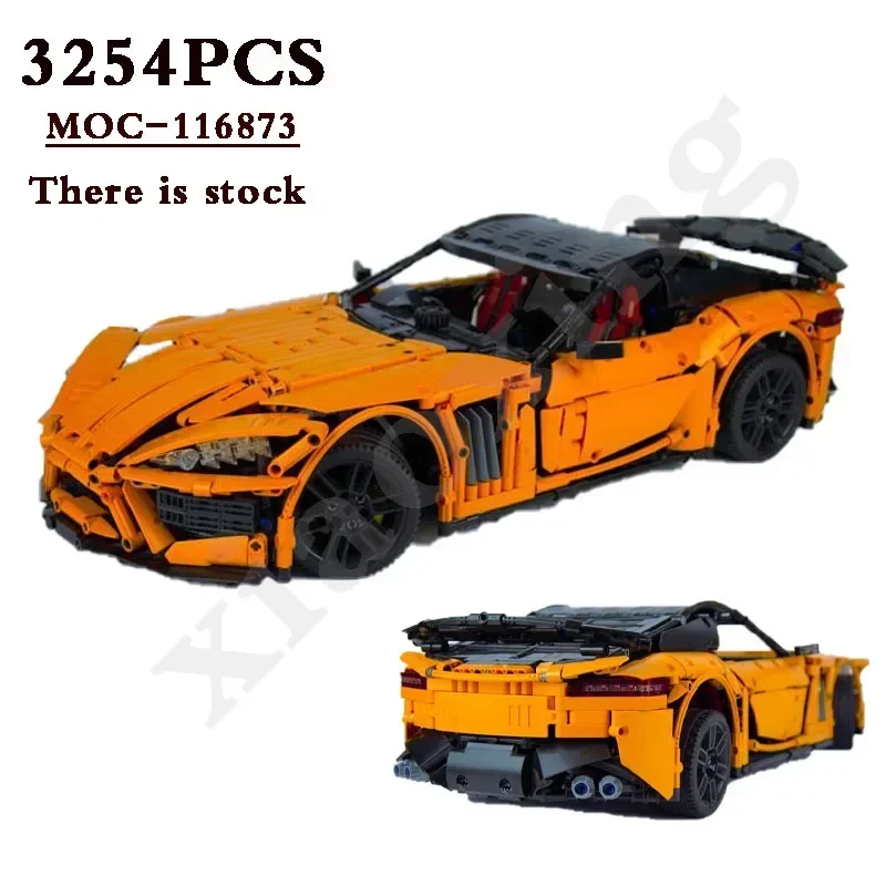 Novo MOC- 116873   Carro esportivo clássico edição estática 3254 brinquedos montagem blocos de construção difícil crianças diy brinquedos presente aniversário