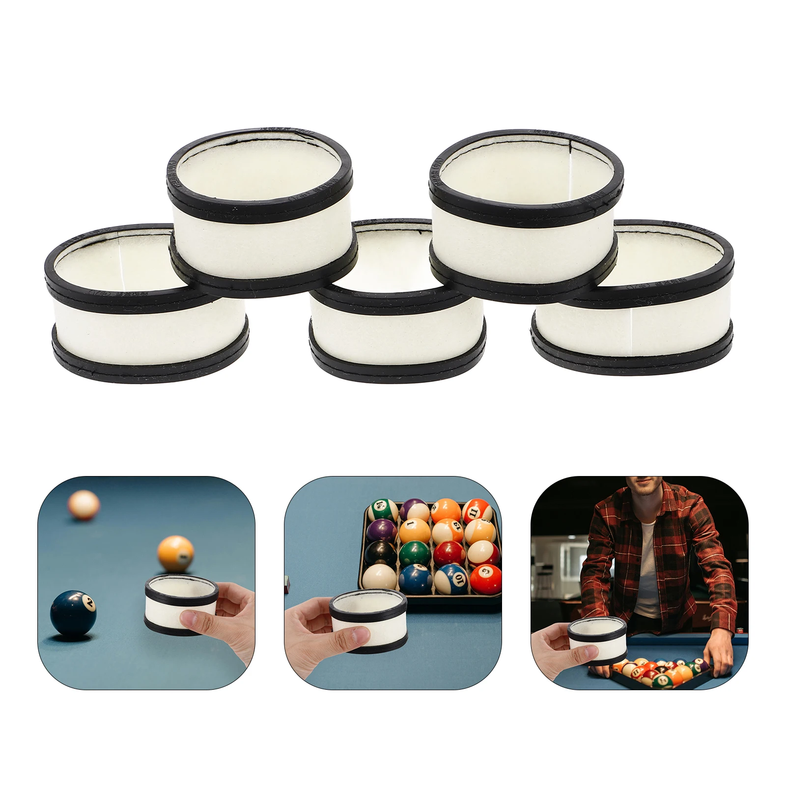 

16pcs Ball Cleaner for Pool Billiard Black 8 Billiard Ball Cleaner Polisher Durable Material Comprehensive Set Polishing Tool