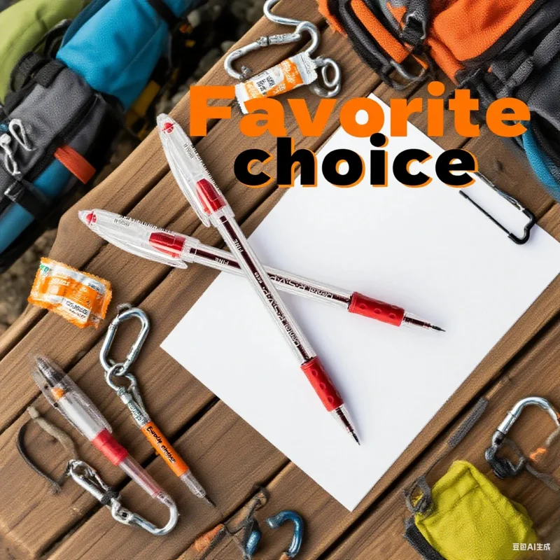 Fine 0.7mm Point Ballpoint Pens: 2 with Bold Red Ink Cartridge