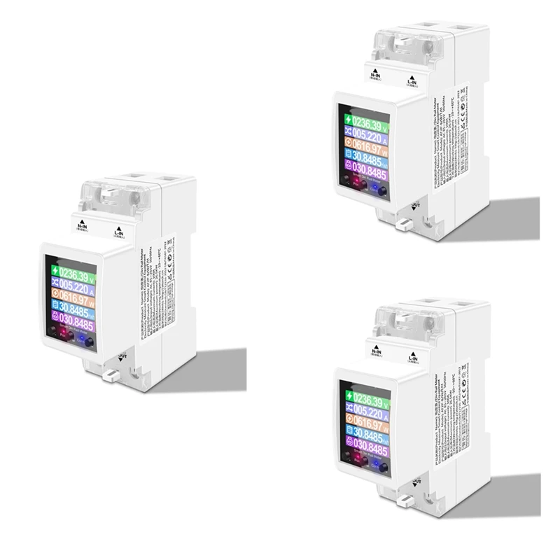 

GTBL 3X AT2PW 100A Tuya WIFI Din Rail Energy Meter Smart Switch Remote Control AC 220V Volt Kwh Frequency Factor Meter