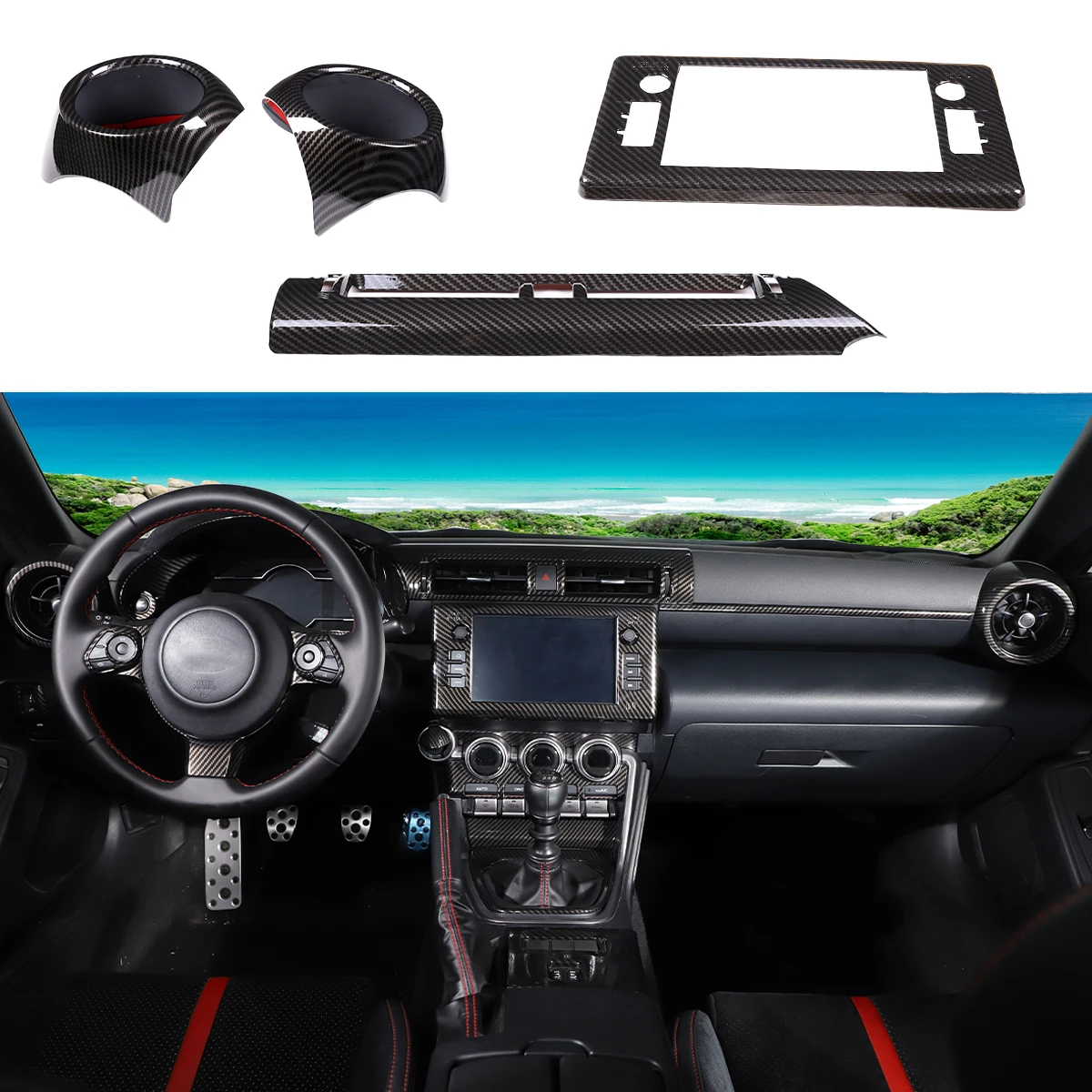 

for Subaru BRZ Toyota 86 2022 Interior Accessories Center Console Car Central Console Navigation Screen Frame