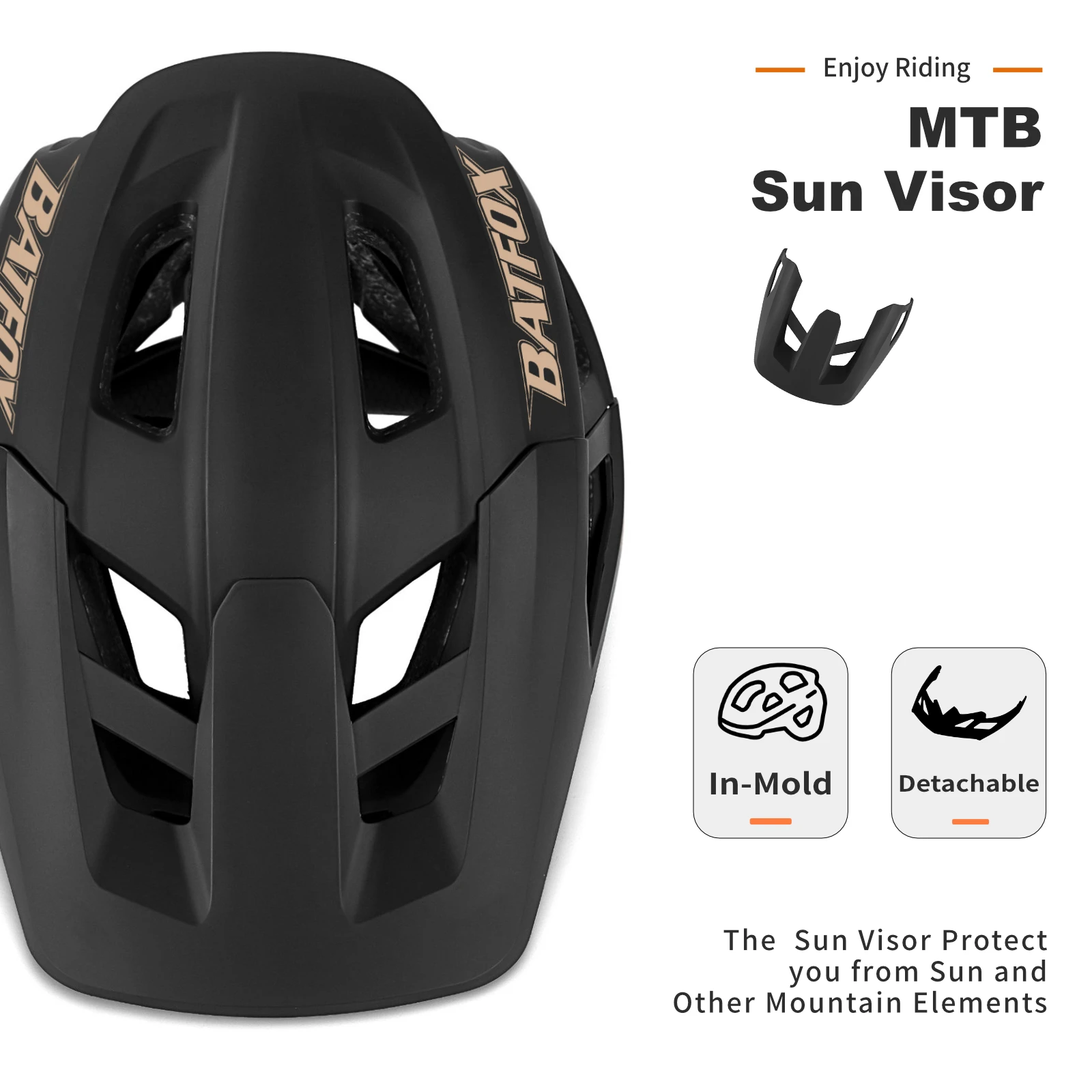 

Шлем для горного велосипеда BATFOX, шлемы MTB с открытой производительностью для молодежи, взрослых, велосипедистов для начинающих, casco para bicicletas hombre