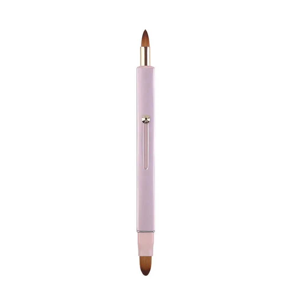 Double-Ended Blending Concealer Brush High-Quality Synthetic Fiber Portable Multi-Function Makeup Tool For Lip Gloss Eyeliner