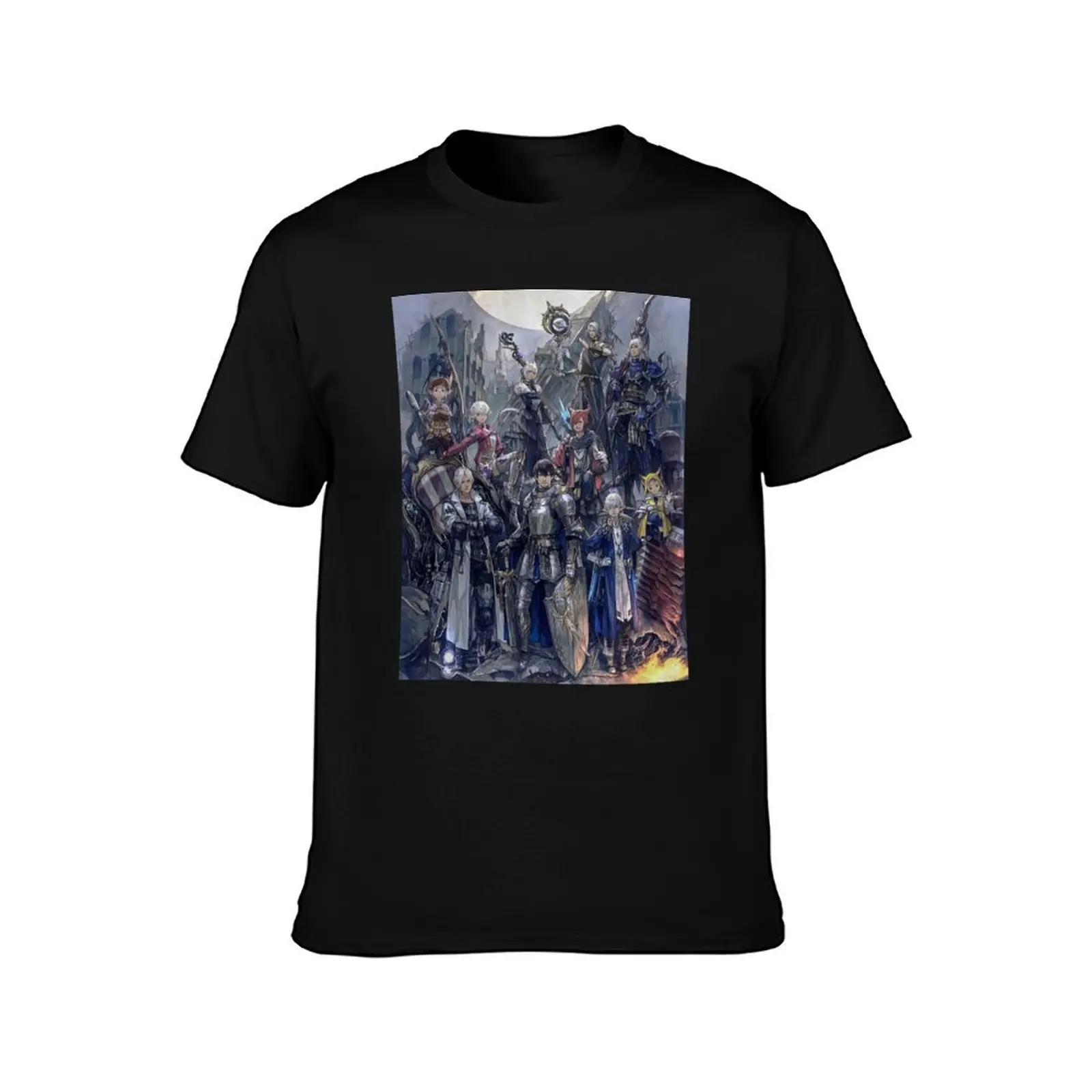 Endwalker Scions of the Seventh Dawn T-Shirt Holiday Party T-Shirt for Men