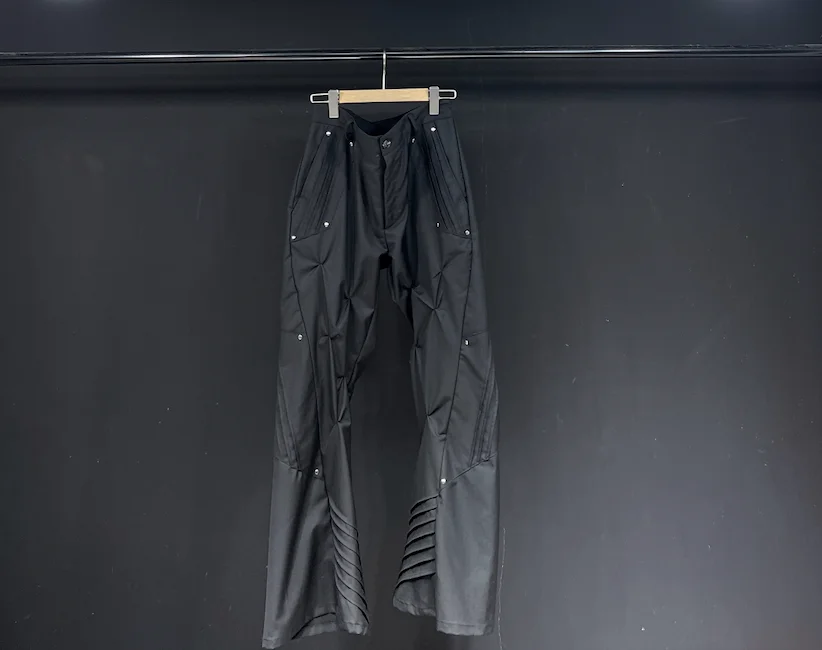 

Owen Seak Men's Cargo Pants Gothic Sweatpants Solid Black Long Trousers Casual Autumn Designerwear