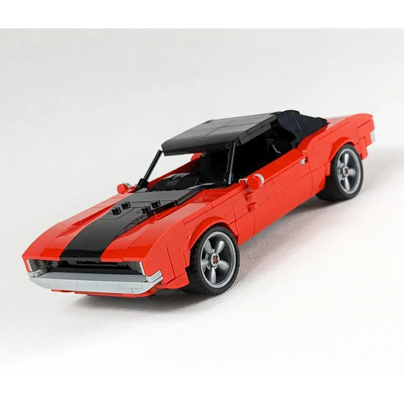 

Building Block Car Model City Speed Champion 926 Parts Challenger 12 Studs Toy For Boys Adults Christmas Gift