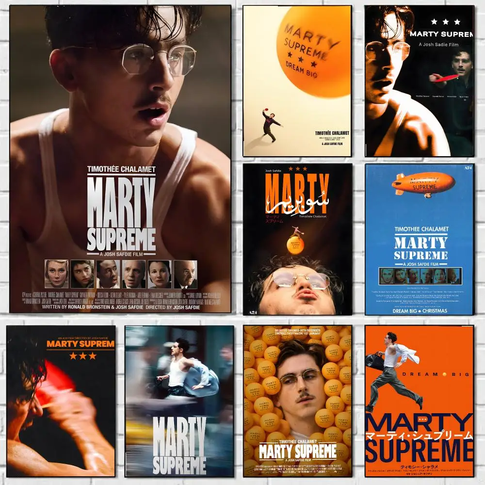 M-Marty Supreme Poster HD Art Sticky Wall Waterproof Home Living Room Bedroom Bar Aesthetic Decoration