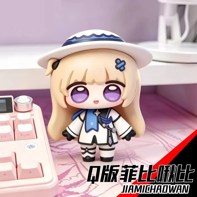 New Arrival Wuthering Waves Phoebe Chibi Figure, Cute Q Version Girl Model, Cartethyia Cantarella Character Pvc Desktop Ornament