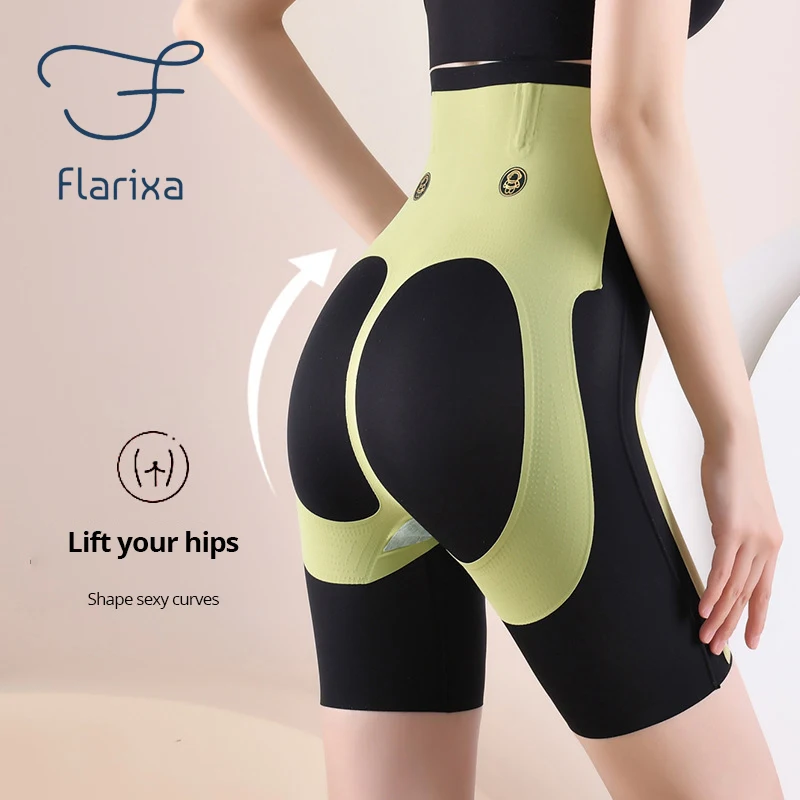 Flarixa Hip Pads Shapewear Fake Ass Push Up Panties for Buttocks High Waist Tummy Control Butt Lift Shorts Women Slimming Boxers