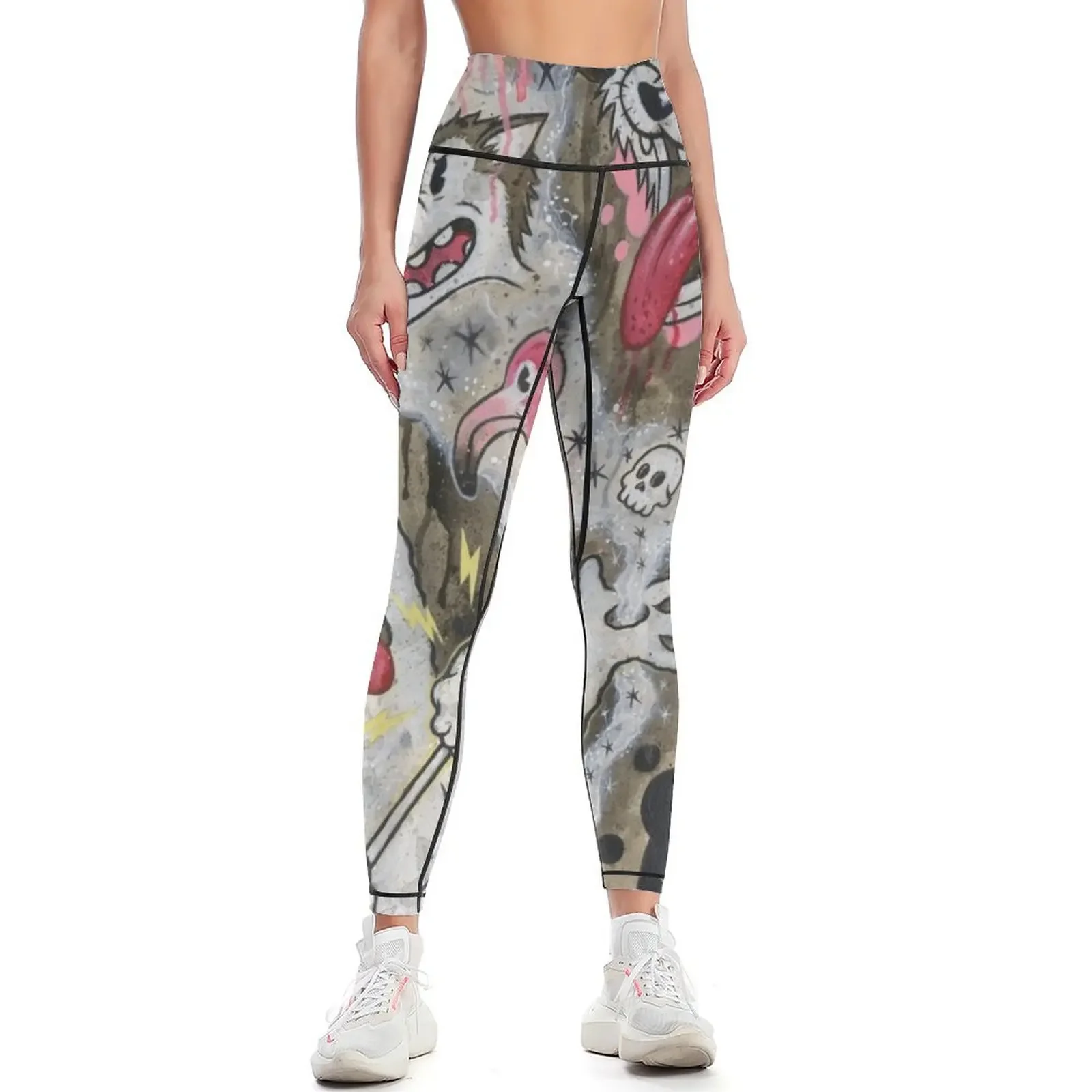 

Bizarre Follies Leggings sportswear gym fitness set gym Female legging pants Womens Leggings