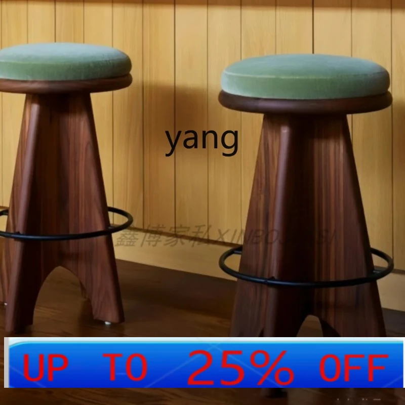 

Высокий барный стул из массива дерева LTT, креативный стул для кафе и бара