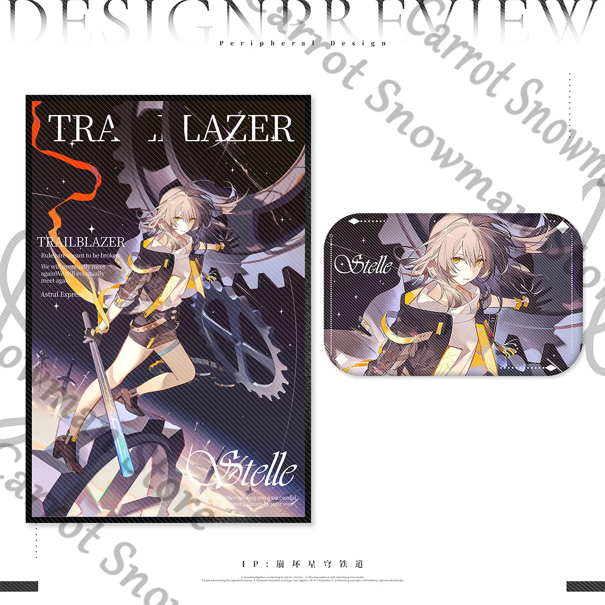 

Honkai: Star Rail Stelle Anime Badge Tinplate Emblem Acrylic Coloured Paper Colored Papers Cartoon Cospaly Gift