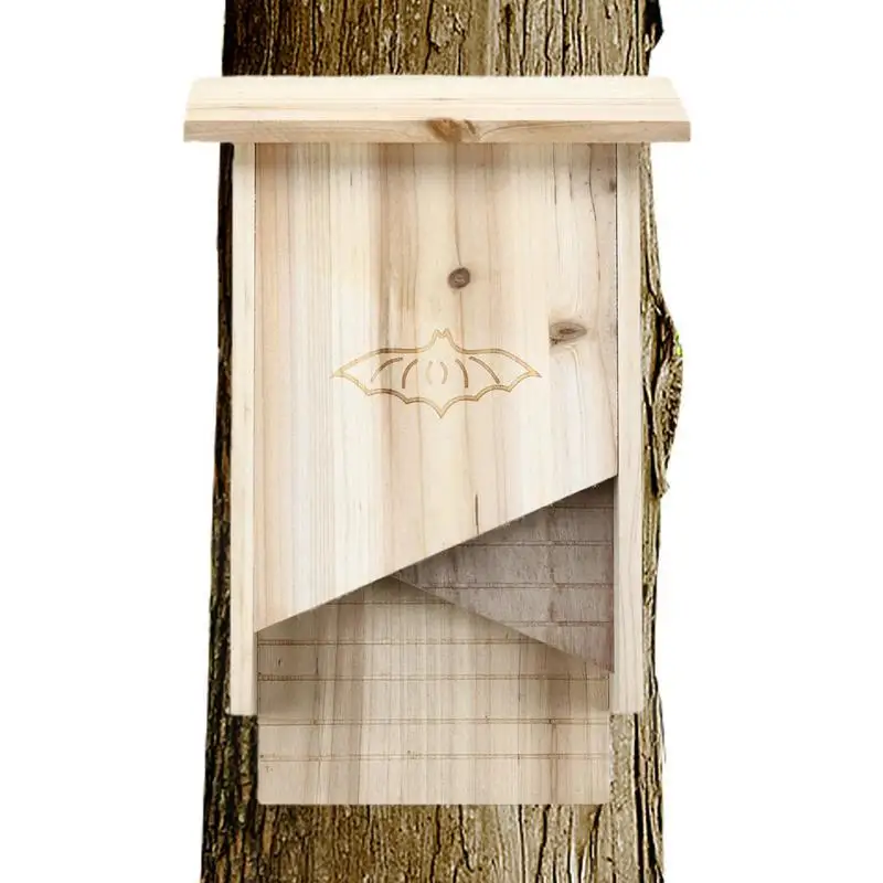 Bat Box House Big Bat Houses For Outdoor Wooden Bat Boxes For Outdoors For Summer And Winter Garden Decor And Wildlife Habitat