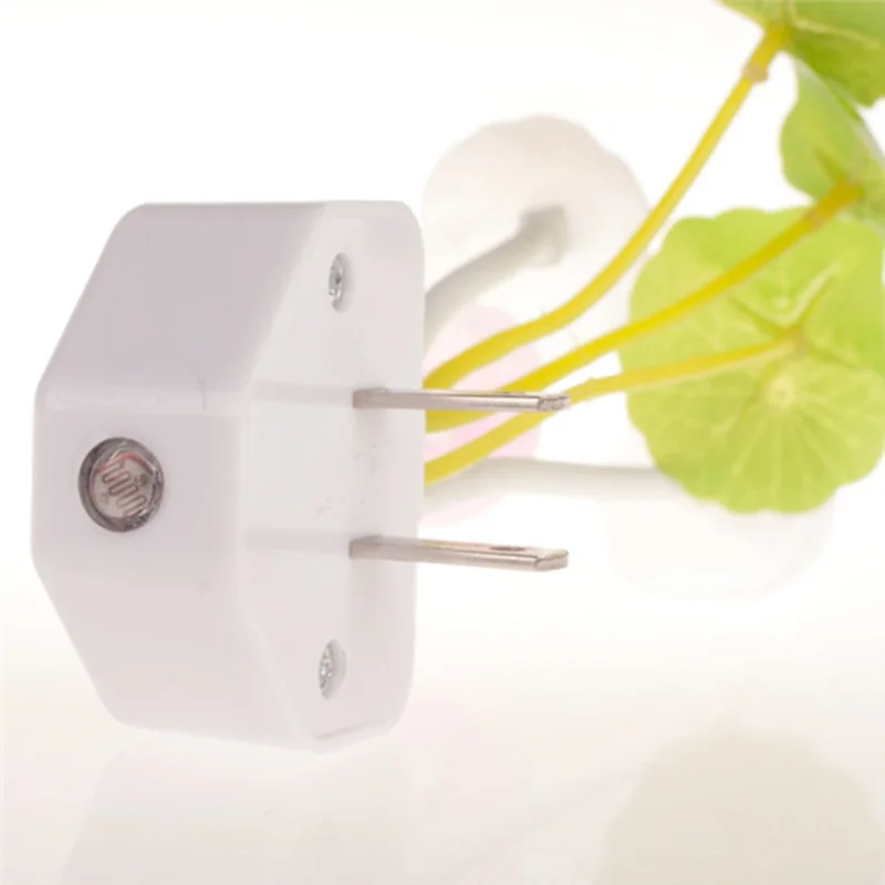 BAAU 2 pièces champignon LED veilleuse applique avec feuille de mauvaises herbes économie d'énergie chambre lampe prise américaine