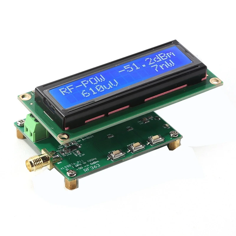 ABYC Multi-Function Convenient 1MHz-10GHz -50-0DBm Power Meter Programmable RF Power Attenuation Value RF Power Meter
