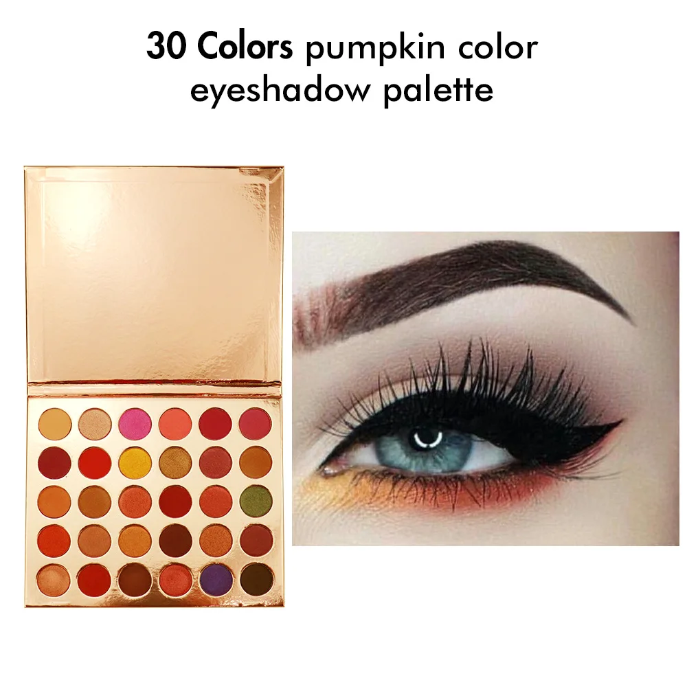 Paleta de sombras de ojos de 30 colores, cosmética, juego de maquillaje, sombra de ojos desnuda, paleta de sombra de ojos dorada de moda