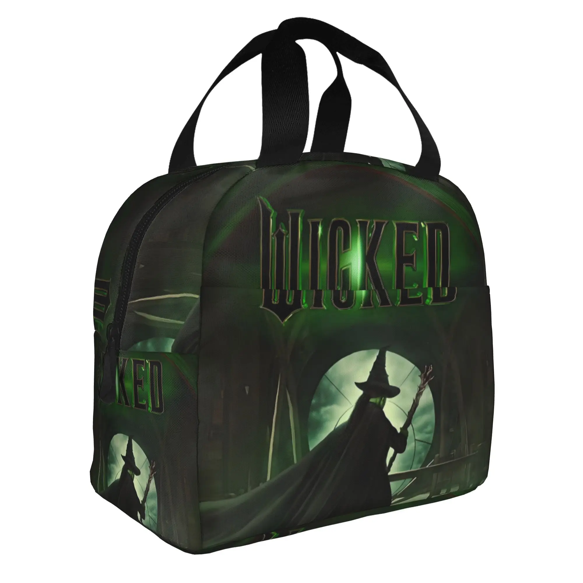 W-Wickeds Insulated Lunch Tote Bag for Women Elphaba Witch And Kawaii Princess Resuable Thermal Cooler Bento Box School