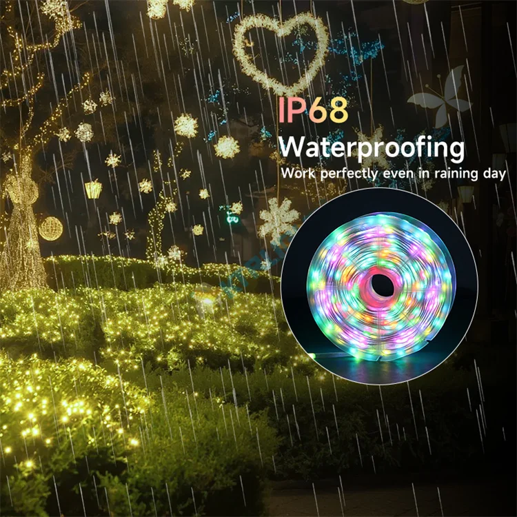 3Pin DC5V/12V 1000ct-5000ct Pixels 1.5cm or 2.5cmcm Pitch WS2811 LED Seed Pixel String Light RGB IC Addressable Full Color IP68