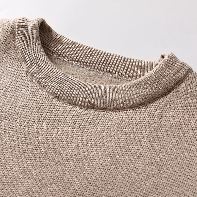 Pull en velours de créateur de luxe pour hommes, pull en tricot épissé, haute qualité, garder au chaud, zones côtelées, nouveau, hiver, Noël, 2024