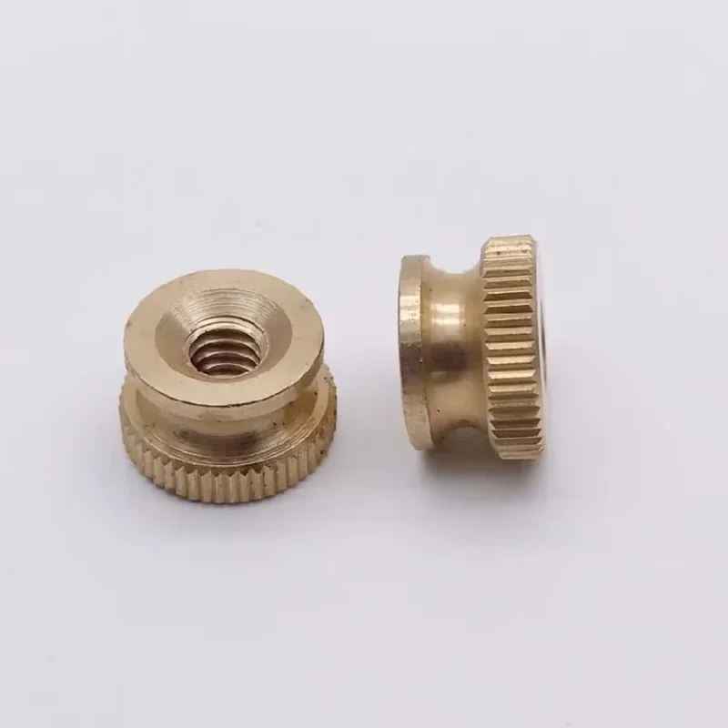 

HMCKqwLD 5 шт. 8 # -32 10 # -24 4 # -40 6 # -32 10 # -321/4-20 латунные гайки с накаткой для рукоятки через отверстие, ручка, латунная гайка для рук