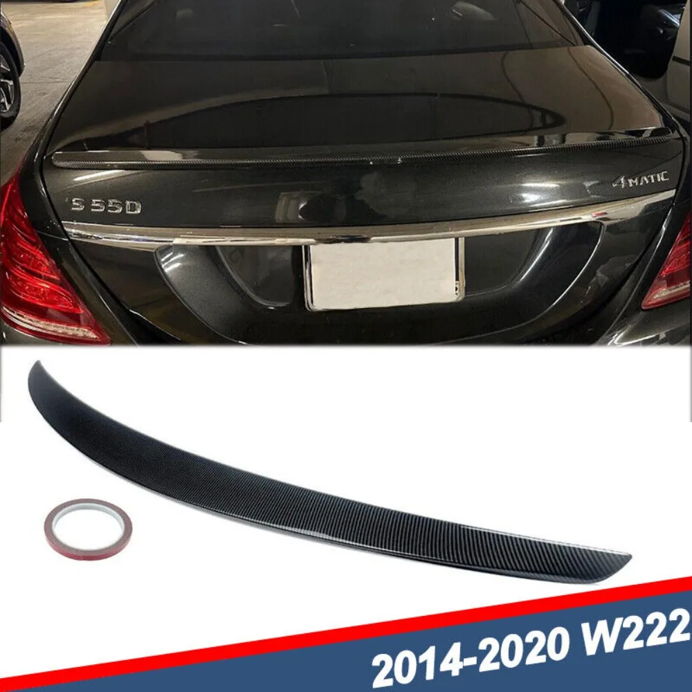 

Carbon Fiber Style Rear Spoiler Duckbill For 2014-20 Mercedes Benz S-Class W222 United States