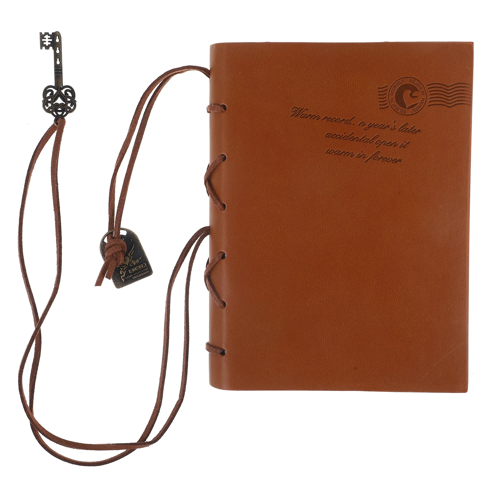 

PU Notebook 160 Sheets 320 Pages Blank Paper 105x142mm Travel Journal Diary Vintage Notebook String Bound