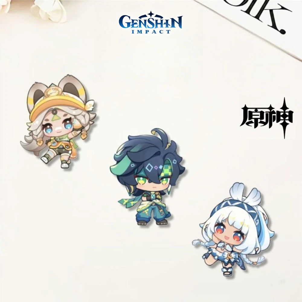جديد Genshin تأثير بروش لعبة الملحقات Kachina Kinichi Malani طالب مقلمة حقيبة مدرسية شارة الحلي هدية لمحبي