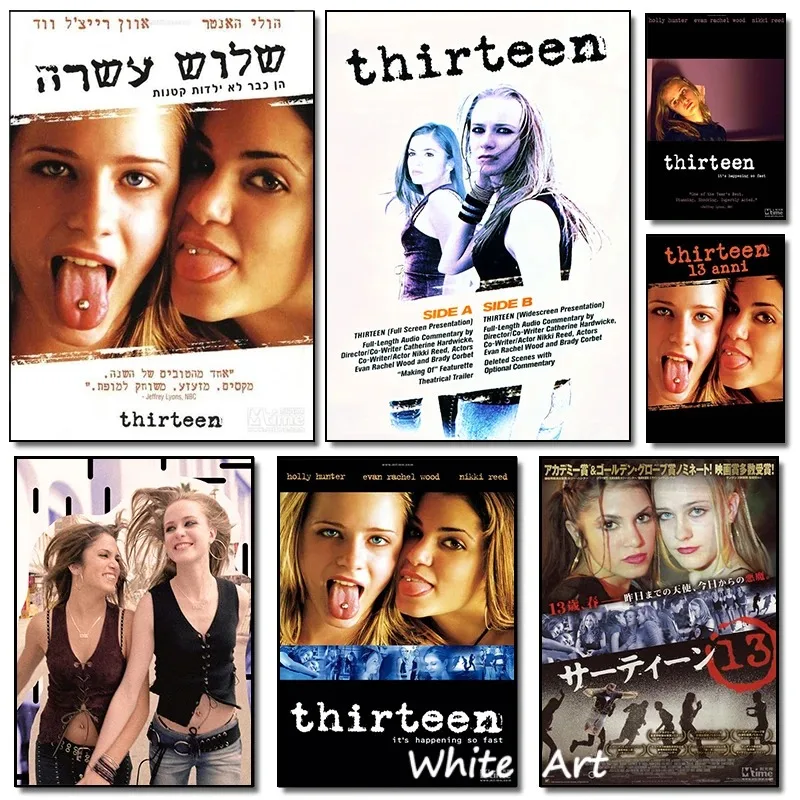 Póster de película clásica de trece figuras femeninas, pintura en lienzo, impresión HD, imágenes artísticas de pared modernas, estética para decoración del hogar y la sala de estar