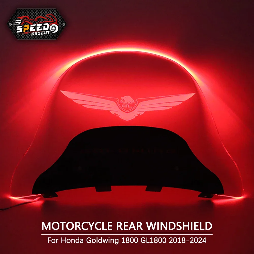 

Motorcycle Rear Deflector Rear Windshield For Honda Goldwing 1800 GL1800 2018-2024 Rear Window GoldWing1800 Tuning Accessories