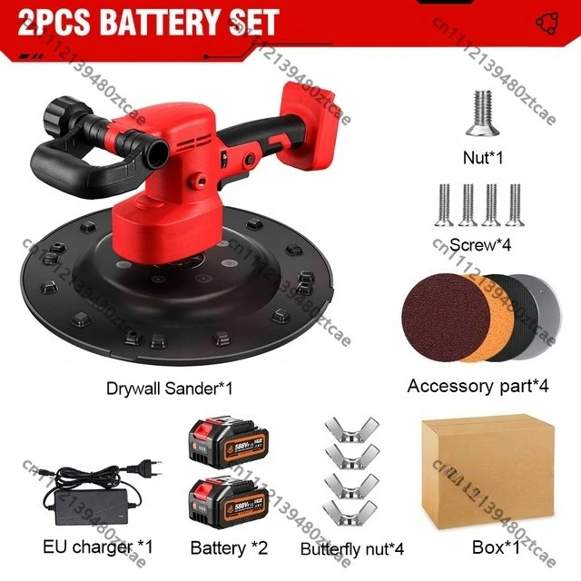 Brushless Drywall Sander 380mm 1200W Cordless Wall Polisher for Makita 18V Battery
