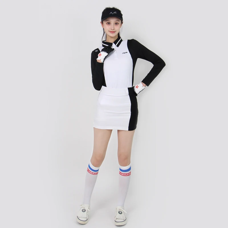New Autumn Tennis Suit Women's Long Sleeved Breathable High-quality Versatile Fashion Short Skirt Outdoor Leisure Sports