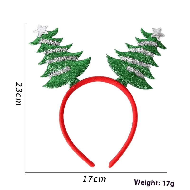 Christmas Decorations Gifts Head wear Deer Antlers Santa Claus Christmas Tree Gifts Hairbands Holiday Unisex Wholesale Cute