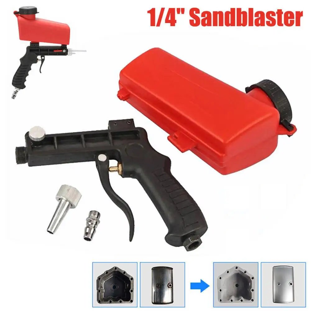 

Adjustable Air Sandblasting Gun Kit Portable Handheld Air Compressor Speed Pneumatic Sand Blaster Lightweight Dropshipping