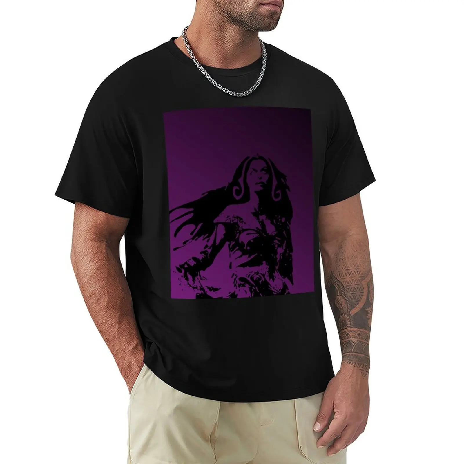 Magic Planeswalker Profile - Liliana Vess - Abstract T-Shirt Holiday Party Tee Shirt