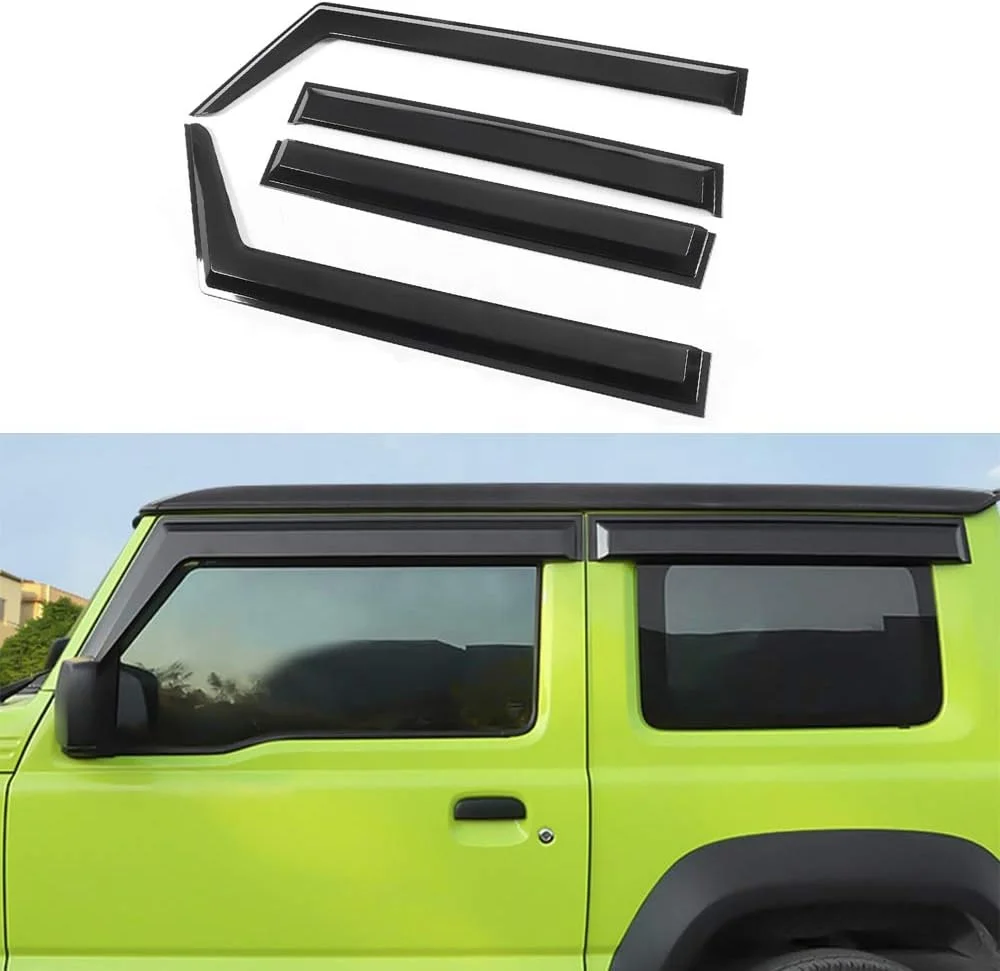 

Door Window Sun Visor Weather Rain Guard Cover Deflector For Suzuki Jimny JB74 JB64 2018- Gen4 Sierra JB74w JB64w